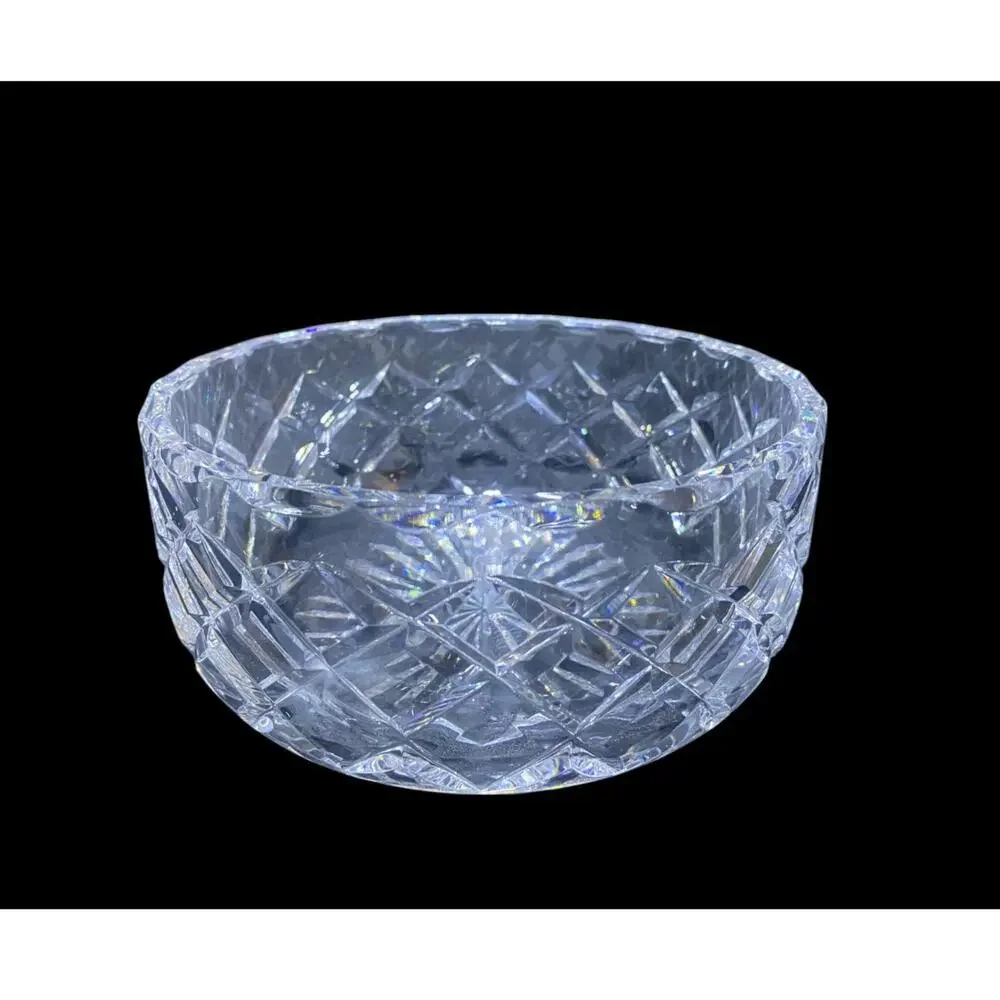 Vintage Cut Glass Crystal Bowl 6